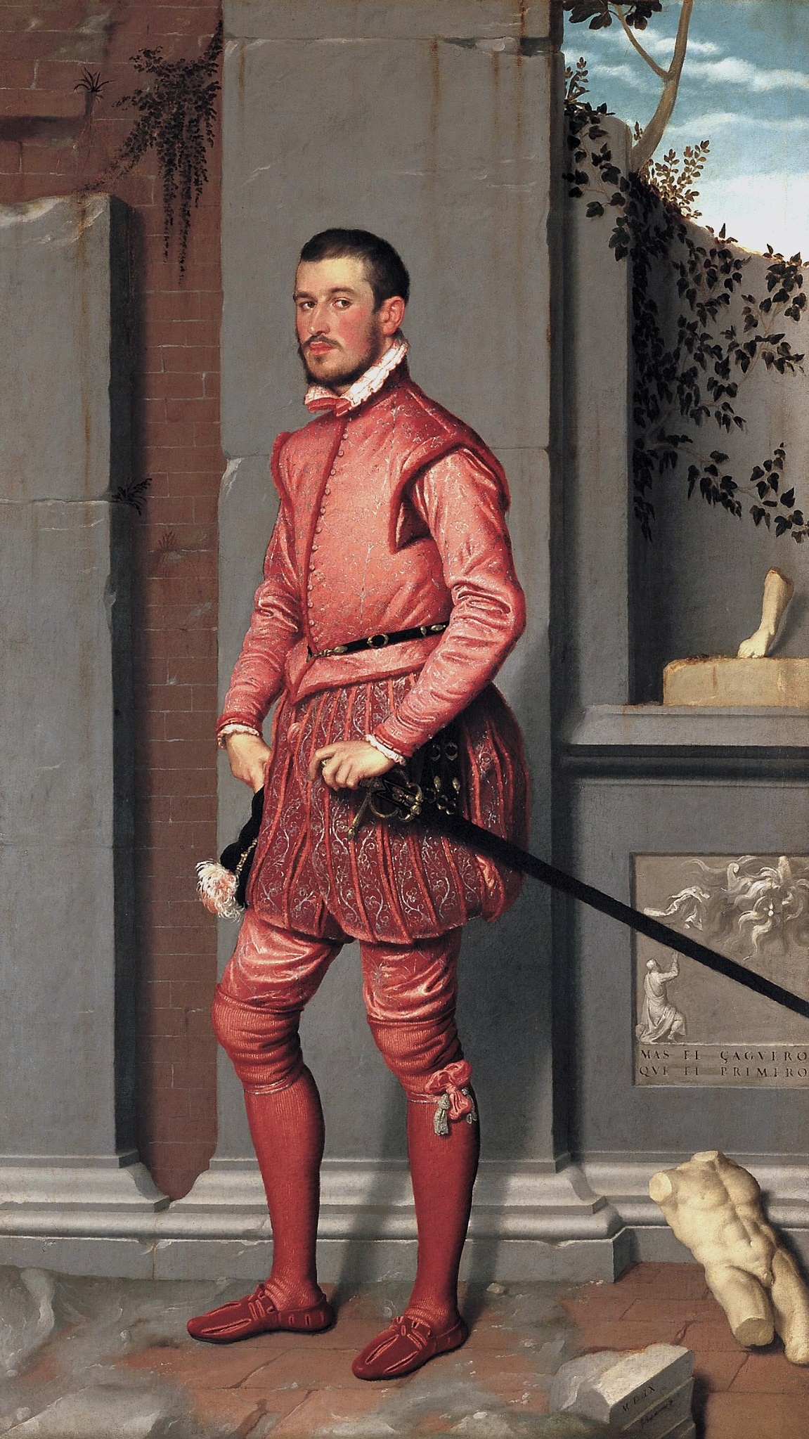 Portrait of Gian Gerolamo Grumelli (The Gentleman in Pink) by Giovanni Battista Moroni
