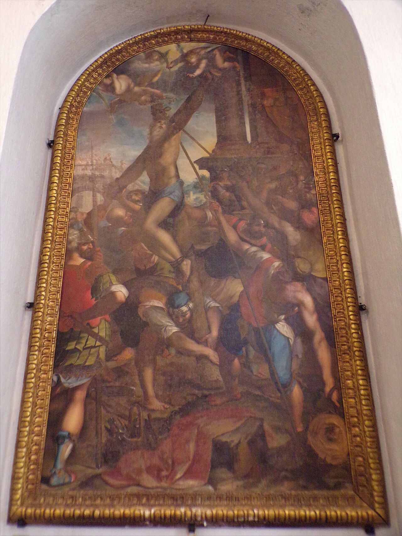 Crucifixion of Saint Andrew by Giovanni Battista Paggi