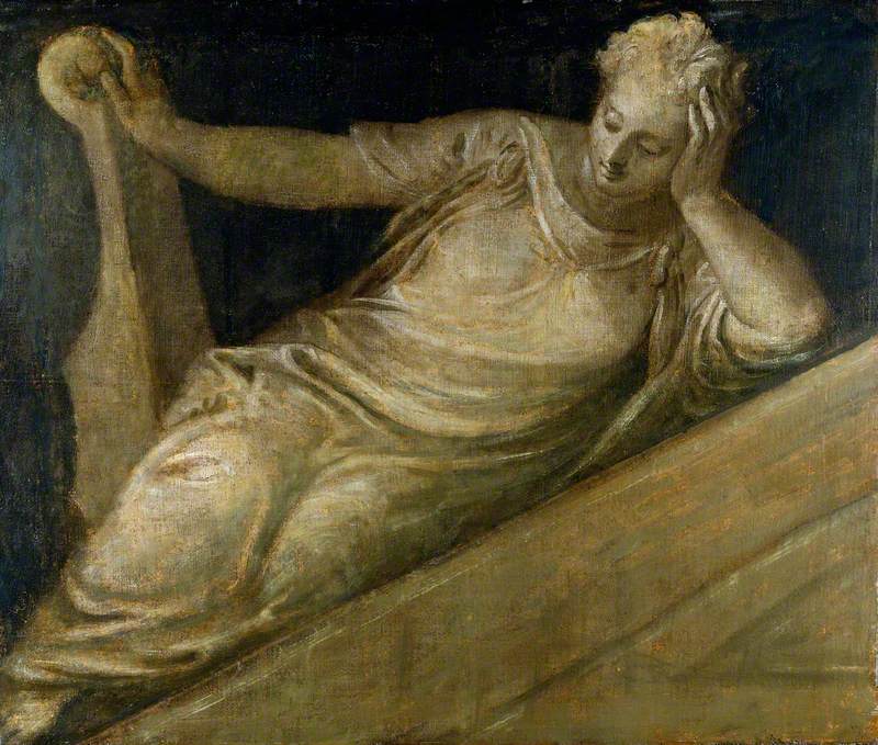 An Allegorical Female Figure: Music (?) by Giovanni Battista Zelotti
