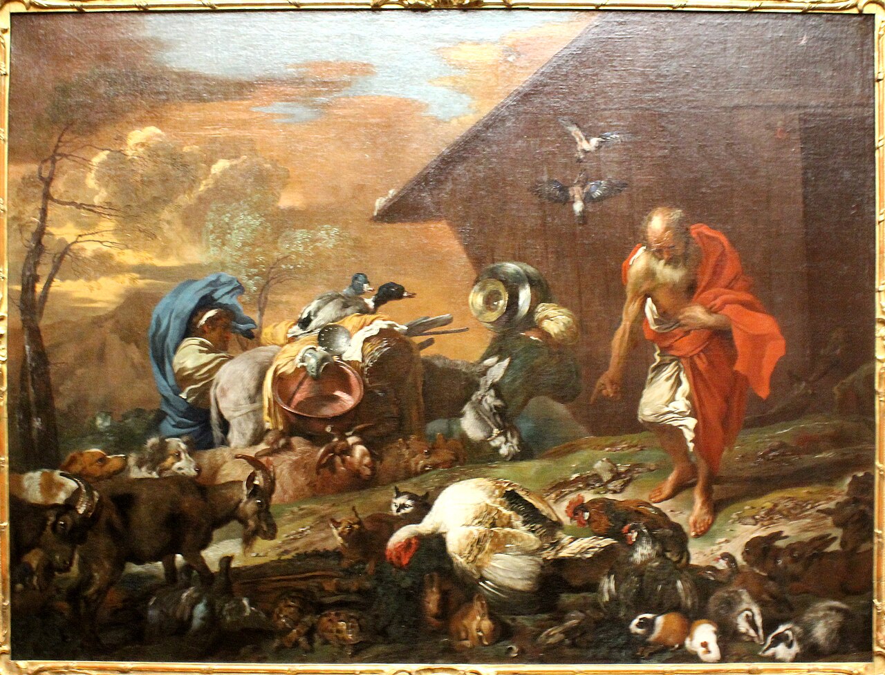 In Front of Noah's Ark (Dresden) by Giovanni Benedetto Castiglione
