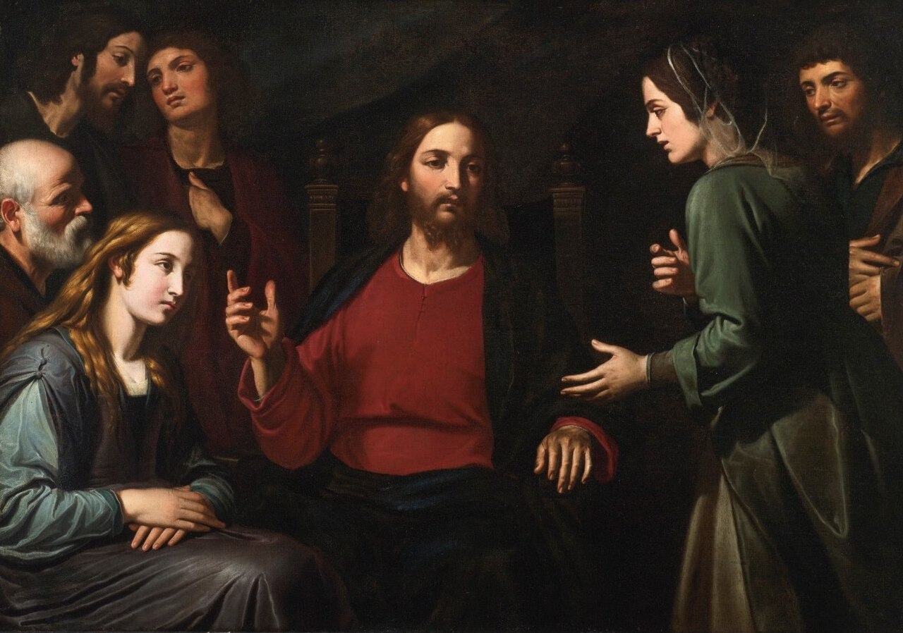 Christ in the House of Mary and Martha by Giovanni Bernardino Azzolini