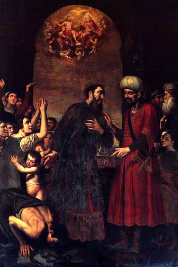 Saint Paul frees a slave by Giovanni Bernardino Azzolini