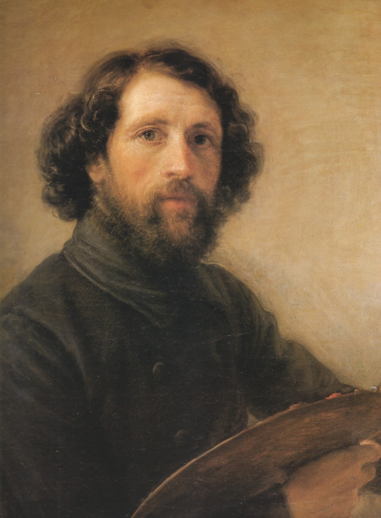 Self-portrait with Palette by Giovanni Carnovali