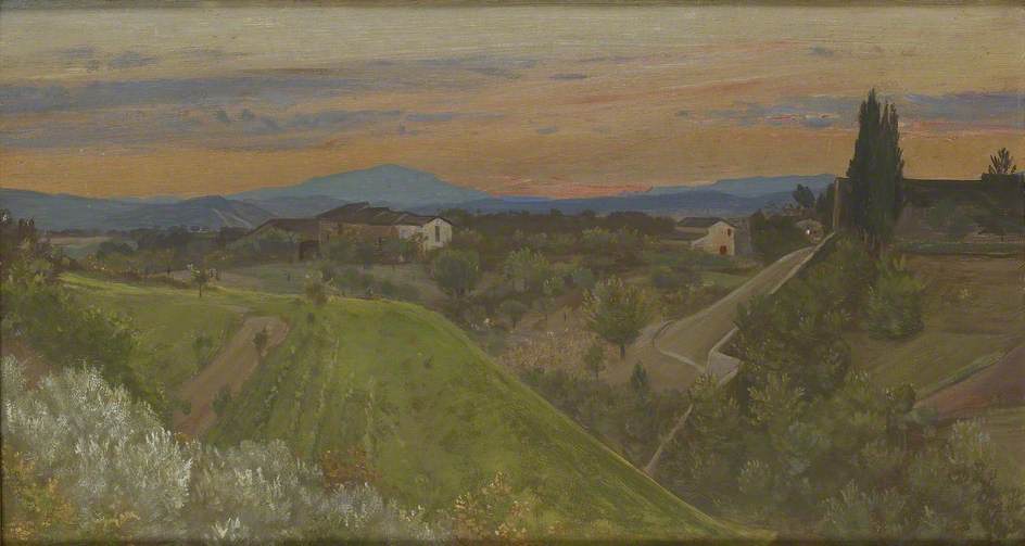 View of Monte Amiata, Tuscany by Giovanni Costa