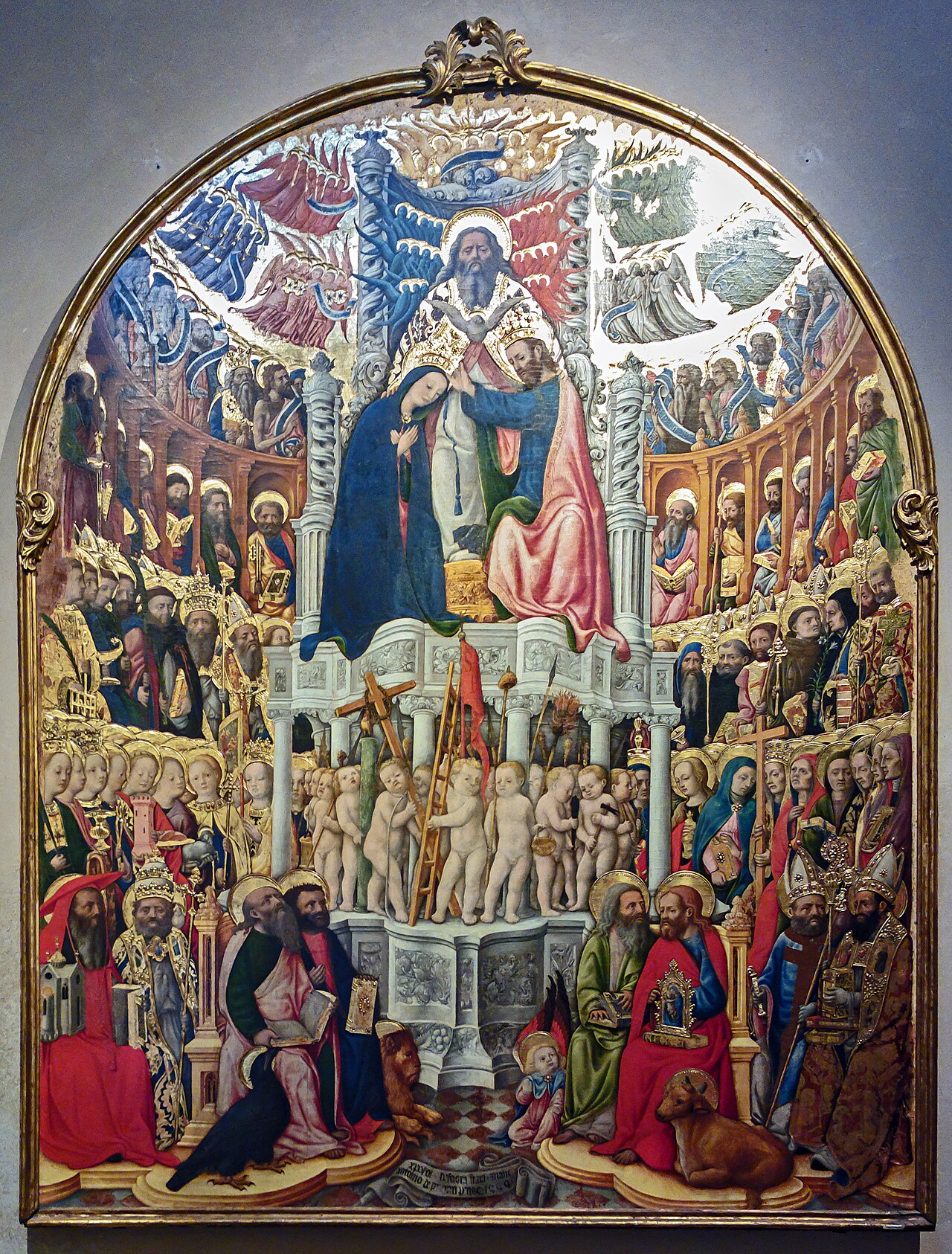 Coronation of Mary by Giovanni d'Alemagna