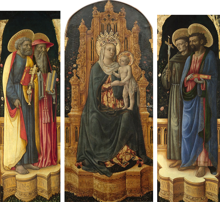triptych of Saint Moses by Giovanni d'Alemagna