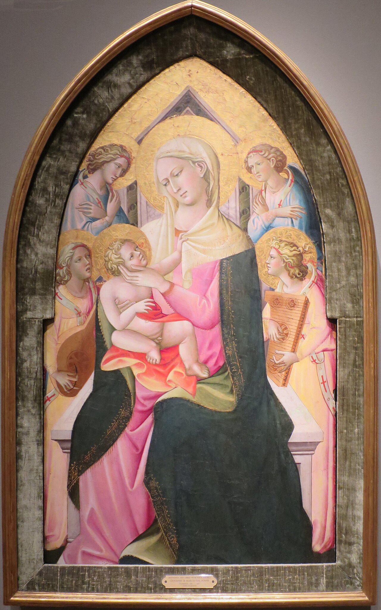 Madonna and Child with Angels by Giovanni dal Ponte