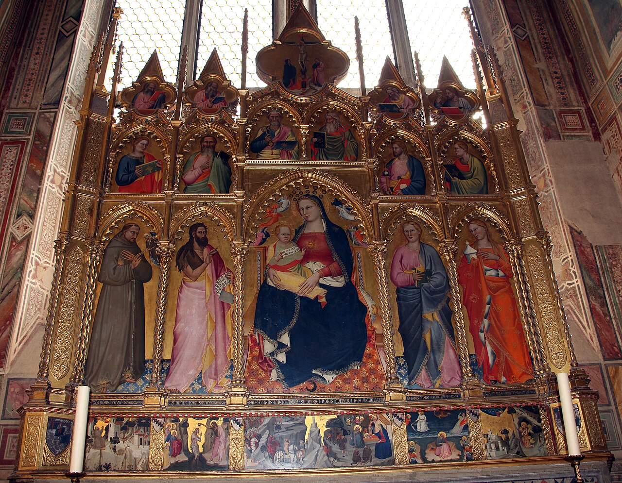 Rinuccini Polyptych by Giovanni del Biondo
