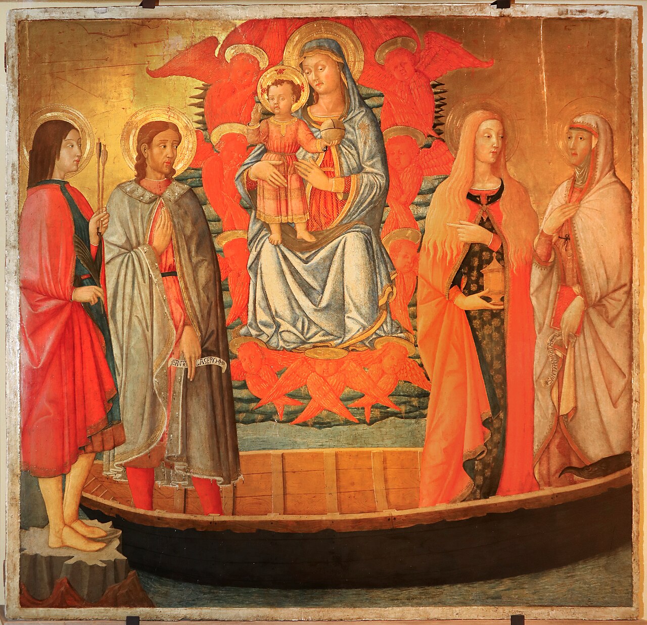 Madonna mit Kind  und  Heilige by Giovanni di ser Giovanni Guidi
