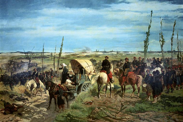 The Italian Camp after the Battle of Magenta by Giovanni Fattori