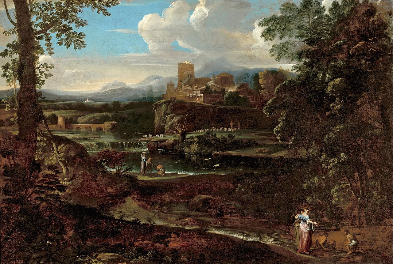 Classical landscape by Giovanni Francesco Grimaldi
