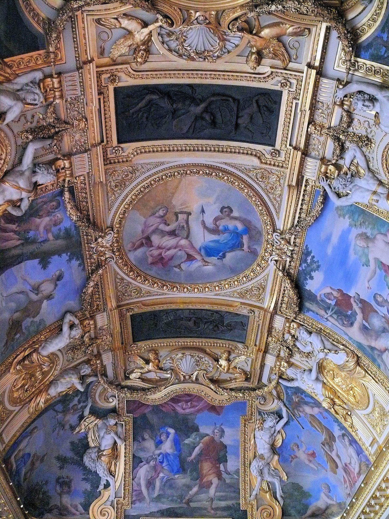 Ceilings of the salon des Saisons by Giovanni Francesco Romanelli