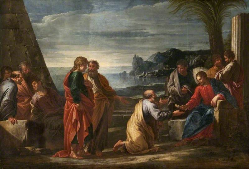 Christ Giving the Keys to Saint Peter by Giovanni Ghisolfi