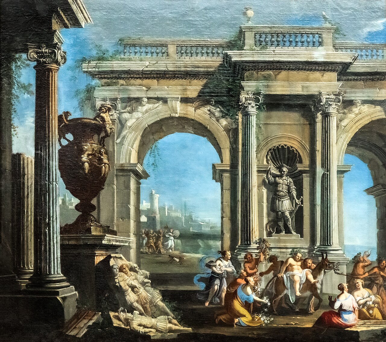 Musée des Beaux-Arts de Narbonne - Le triomphe de Silène - 864.10.1 by Giovanni Ghisolfi