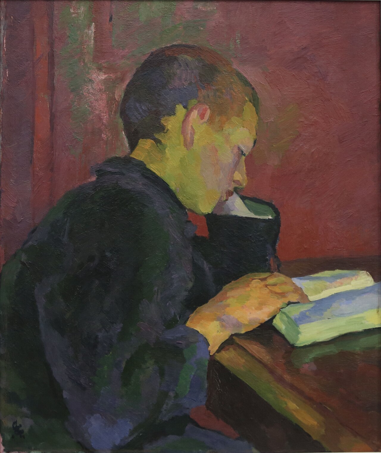 Alberto Giacometti reading by Giovanni Giacometti