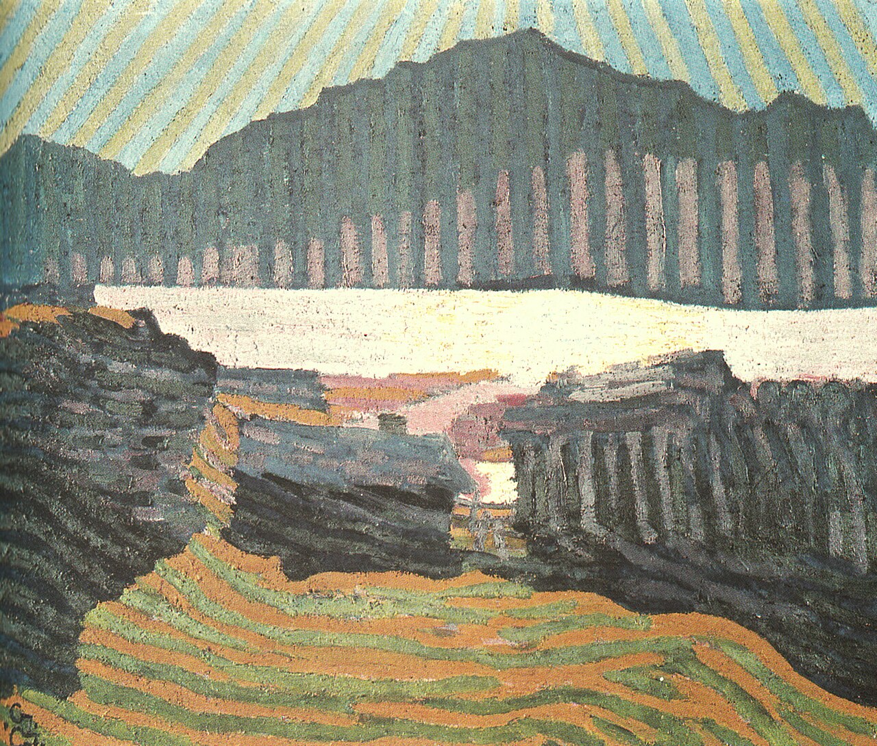 View of Capolago (Ticino) by Giovanni Giacometti
