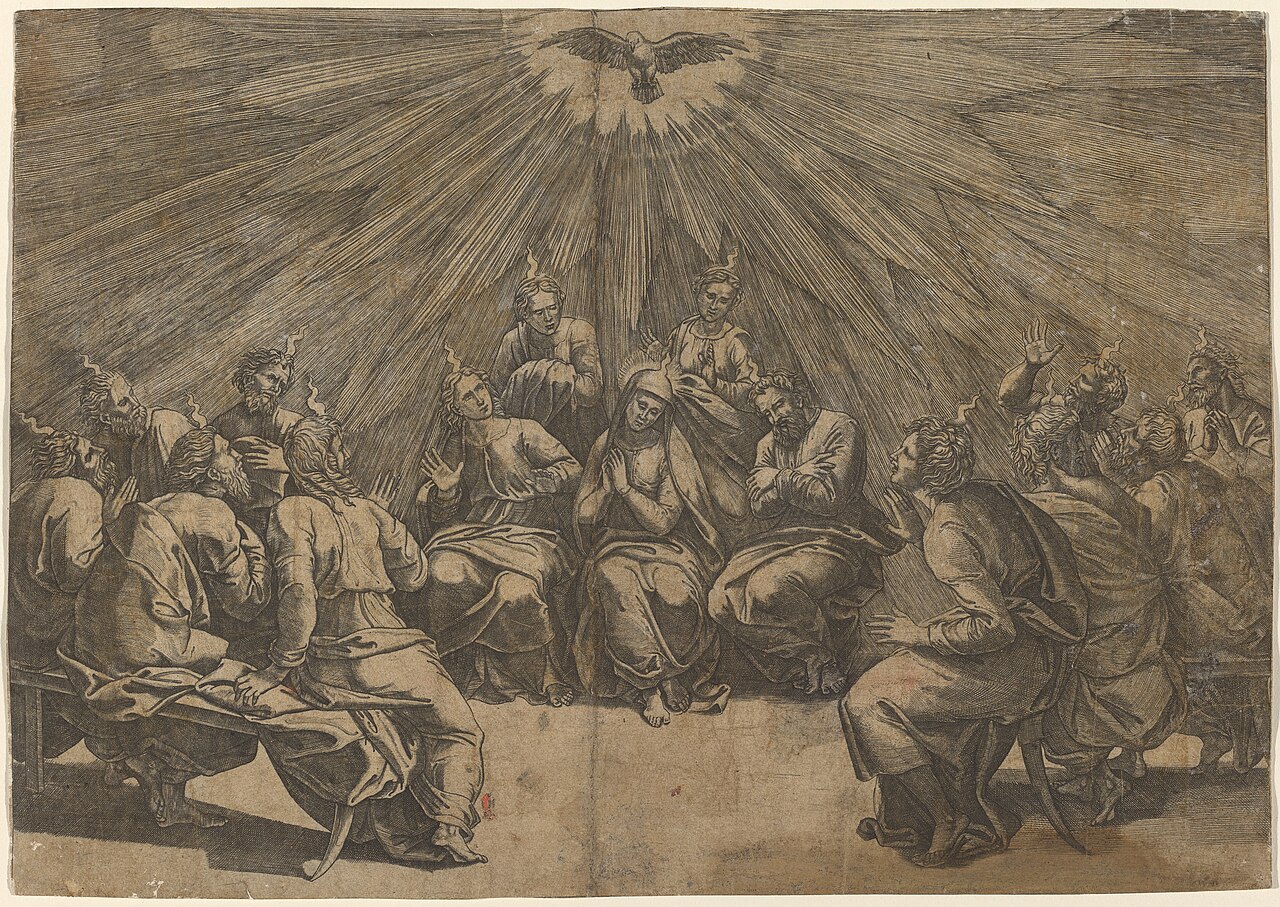 Pentecost by Giovanni Jacopo Caraglio