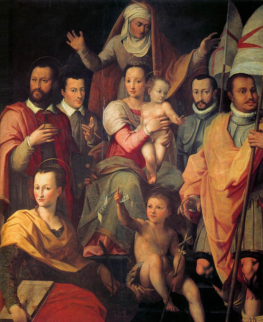Metterza with Saints and members of the Medici Court by Giovanni Maria Butteri