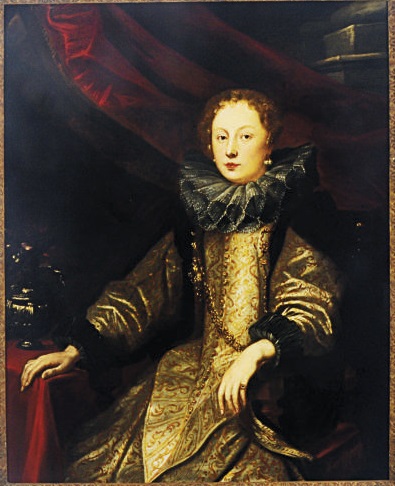 Portrait of Battina Balbi, wife of Marcello Durazzo (1593-1632) by Giovanni Maria delle Piane