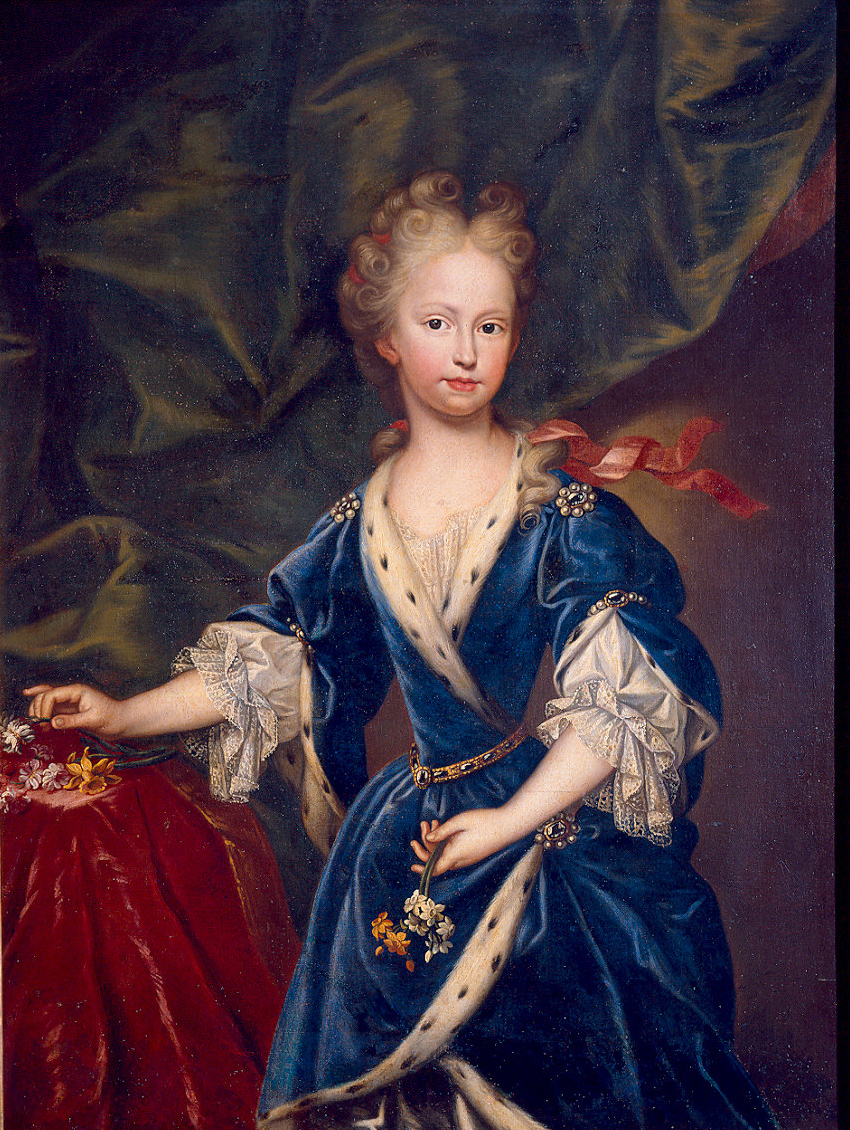 Porträt der Elisabeth Farnese (1692-1766) as an infant by Giovanni Maria delle Piane