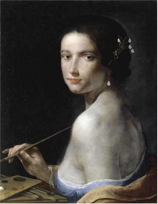 An Allegory of Painting, with a young Woman, half Length by Giovanni Martinelli
