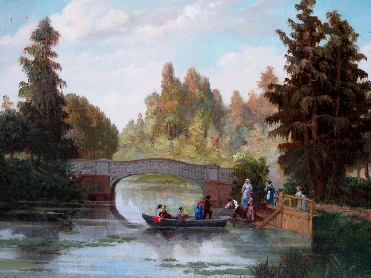 Old Pond at Cousiño Park by Giovanni Mochi