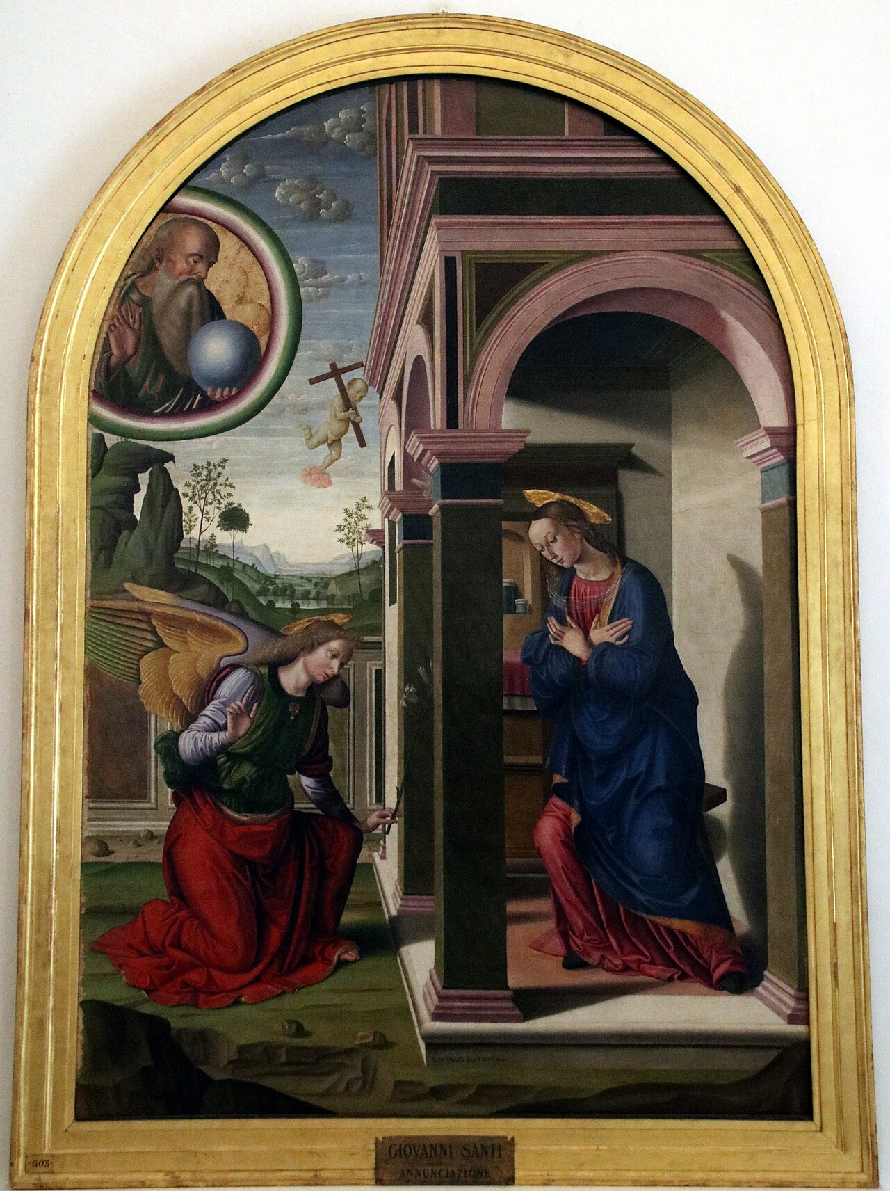 Annunciation by Giovanni Santi