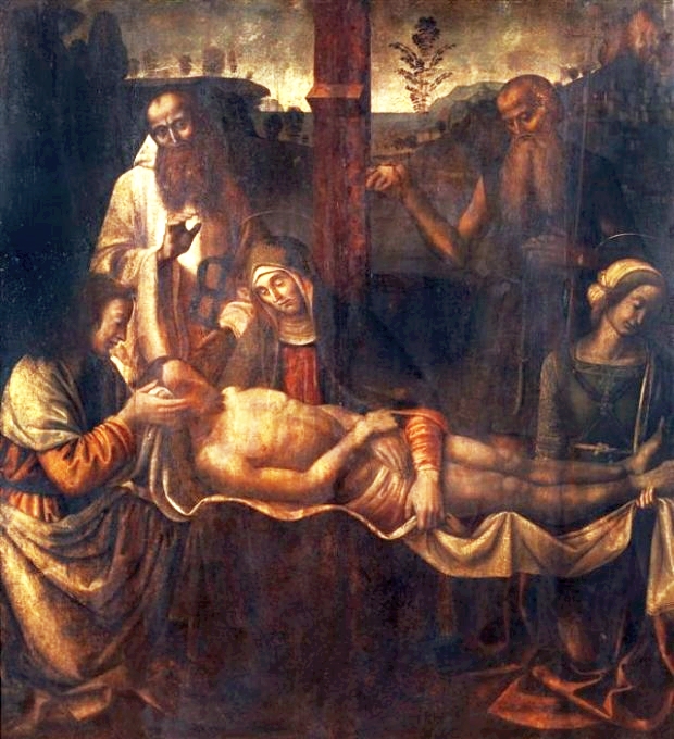 The Lamentation of Christ. by Giovanni Santi