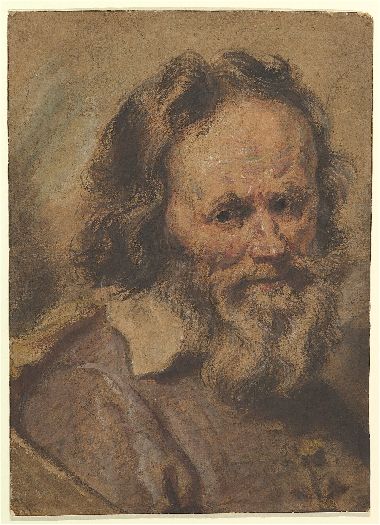 Head of a Bearded Man by Giovanni Serodine