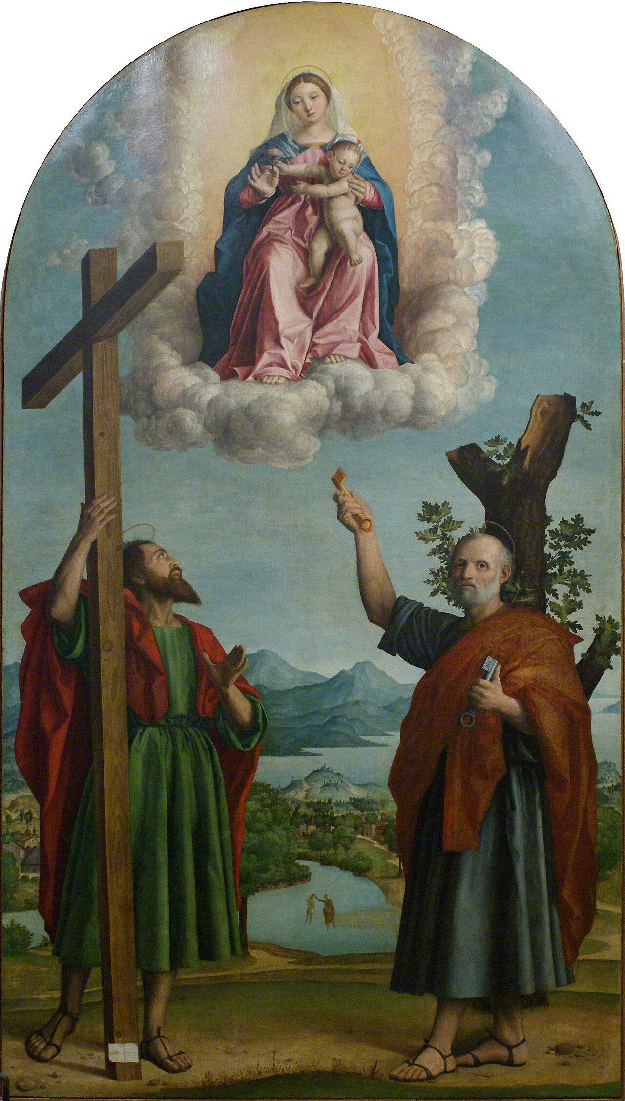 Madonna of the Oak by Girolamo dai Libri