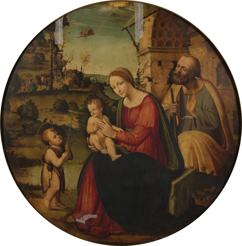 The Holy Family with the young St John the Baptist by Girolamo del Pacchia