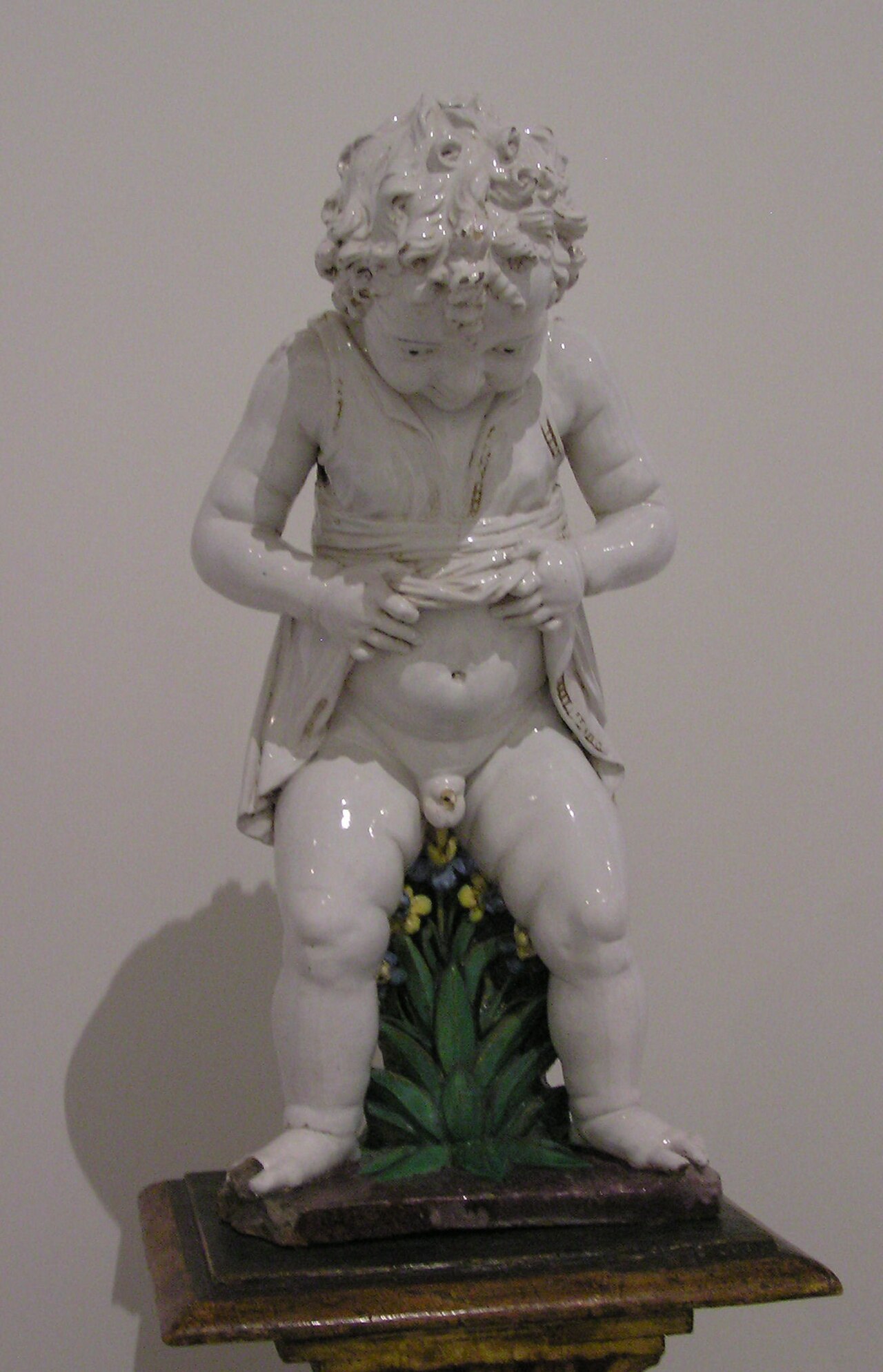 Peeing Boy as Fountain Figure by Girolamo della Robbia