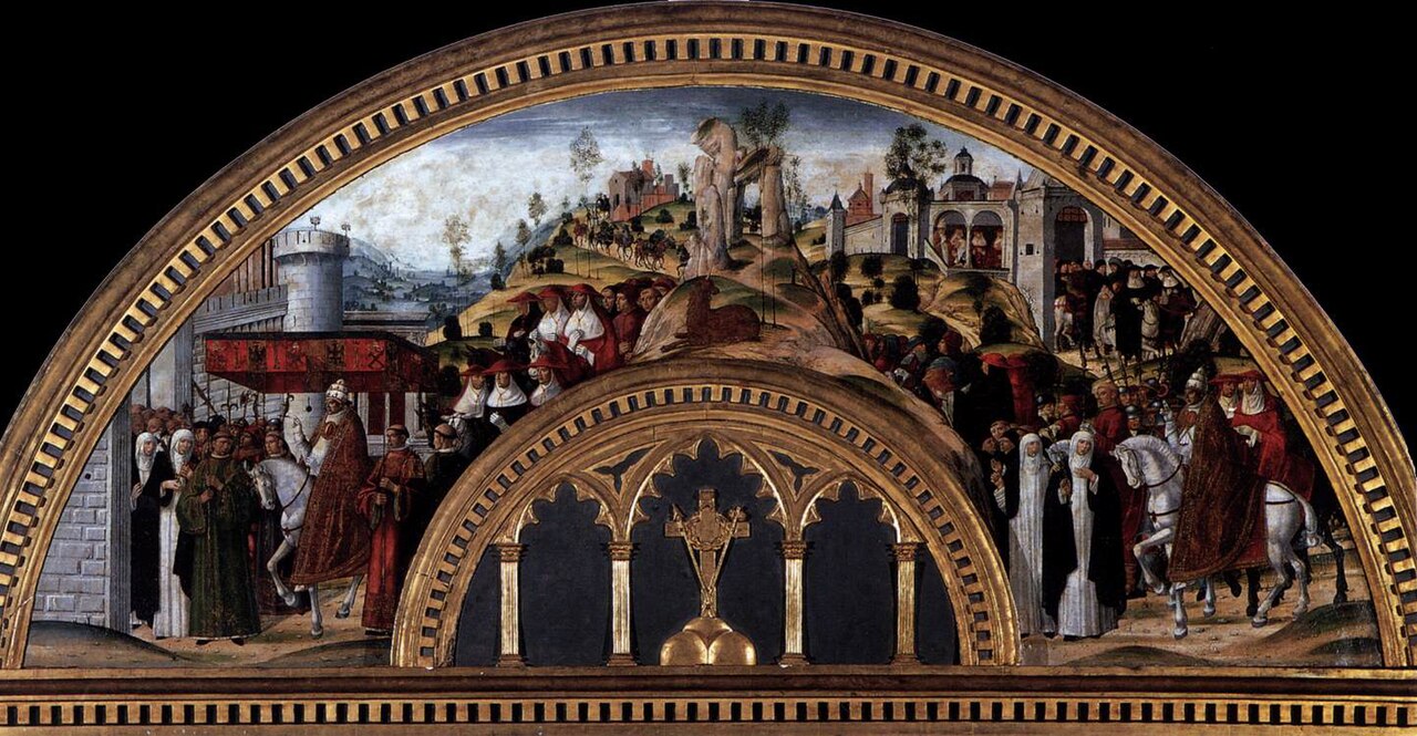 Gregory XI Returns to Rome from Avignon by Girolamo di Benvenuto