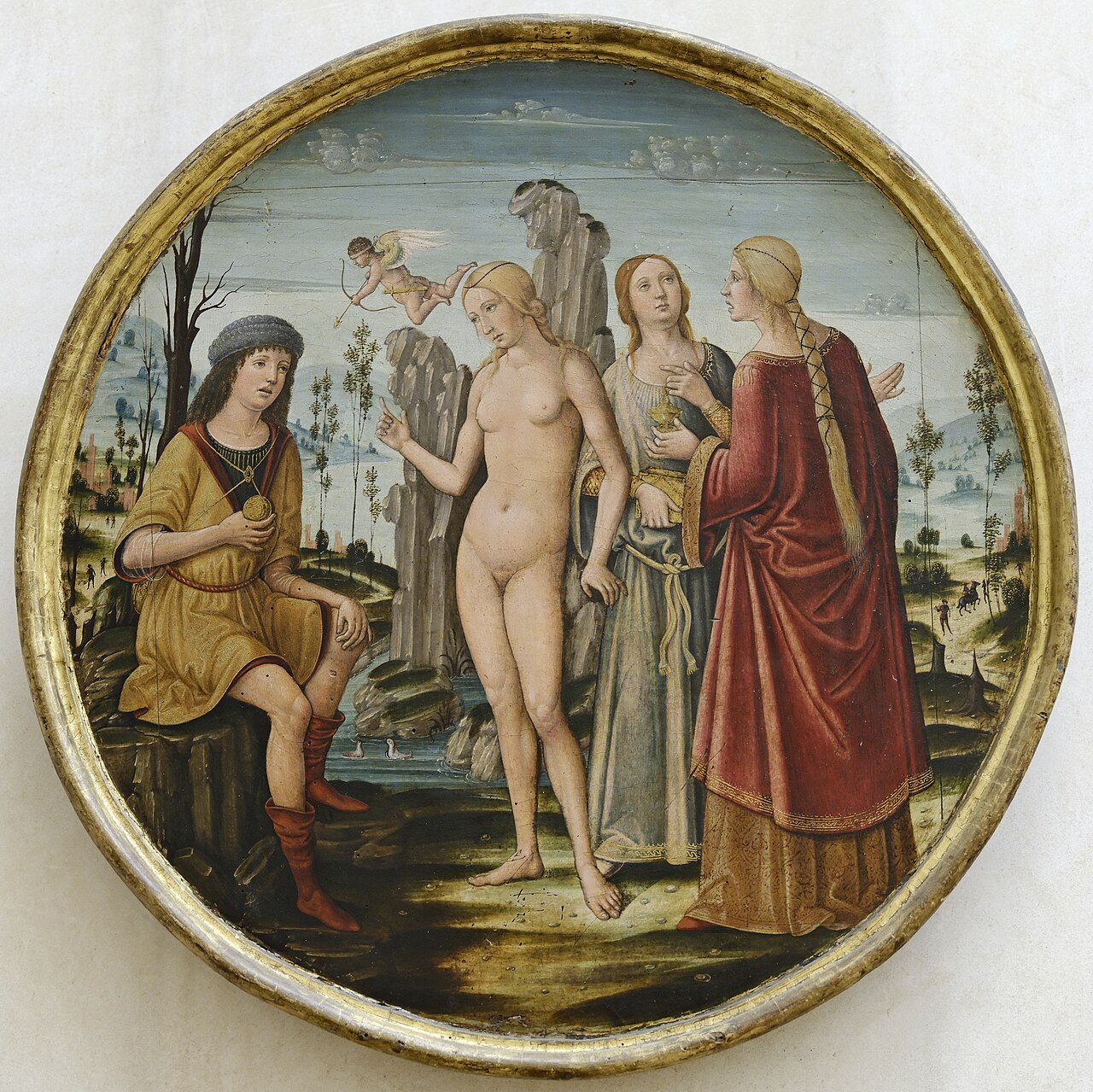 The Judgment of Paris by Girolamo di Benvenuto