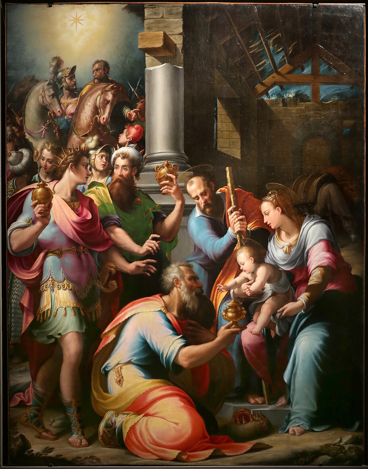 Adoration of the Three Kings by Girolamo Macchietti