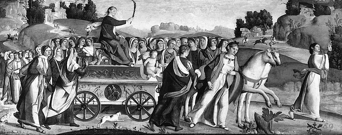 Triumph of castity by Girolamo Mocetto