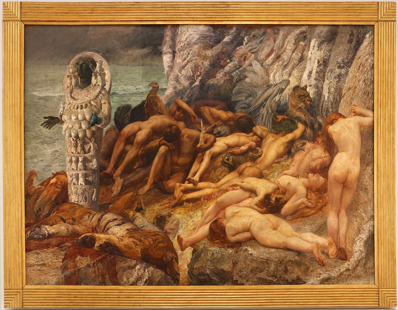 Diana of Ephesus and the slaves by Giulio Aristide Sartorio