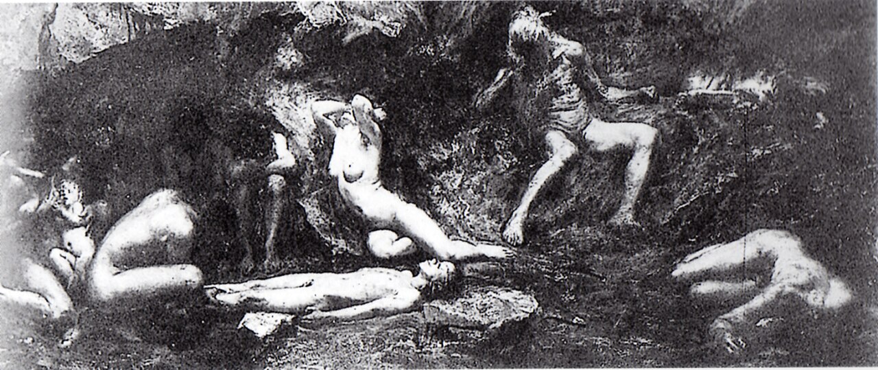 The offspring of Cain by Giulio Aristide Sartorio