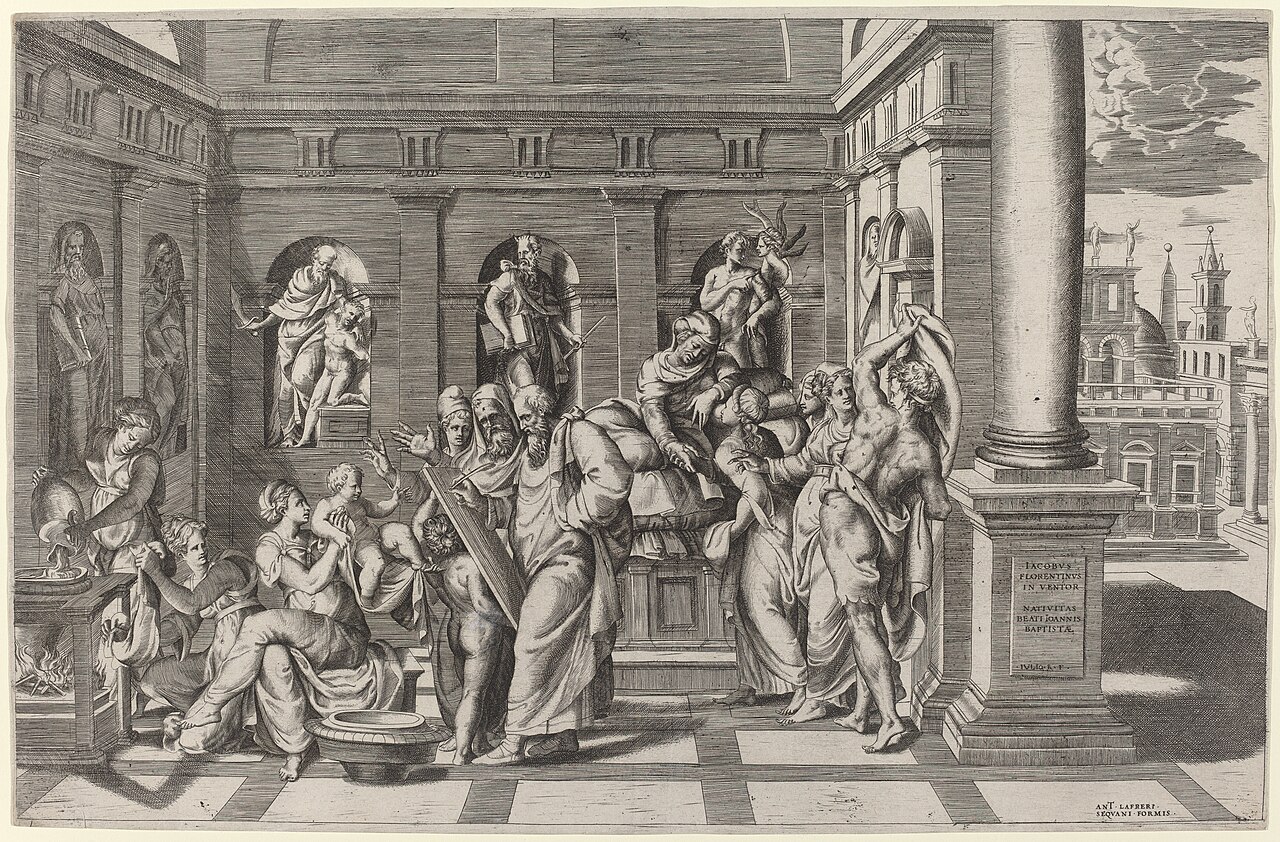 The Birth of Saint John the Baptist by Giulio Bonasone