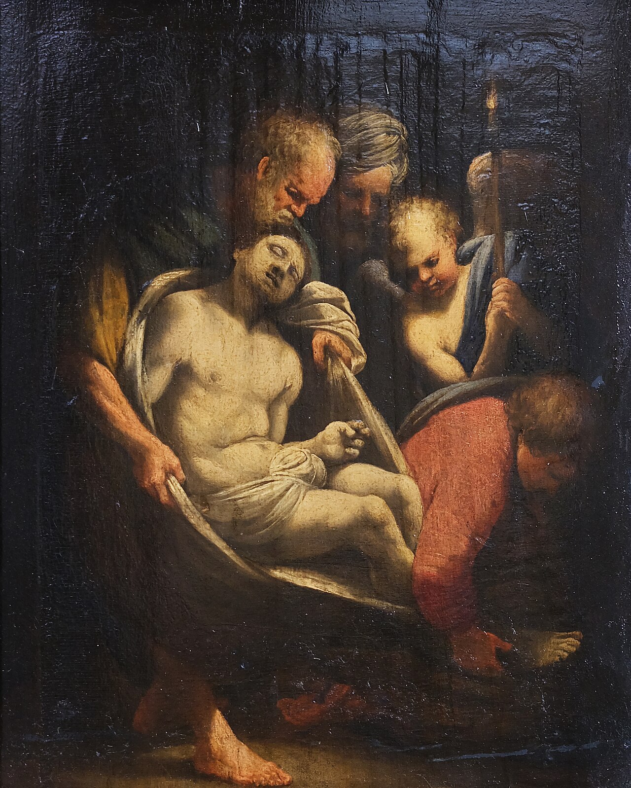Entombment of Christ by Giulio Cesare Amidano