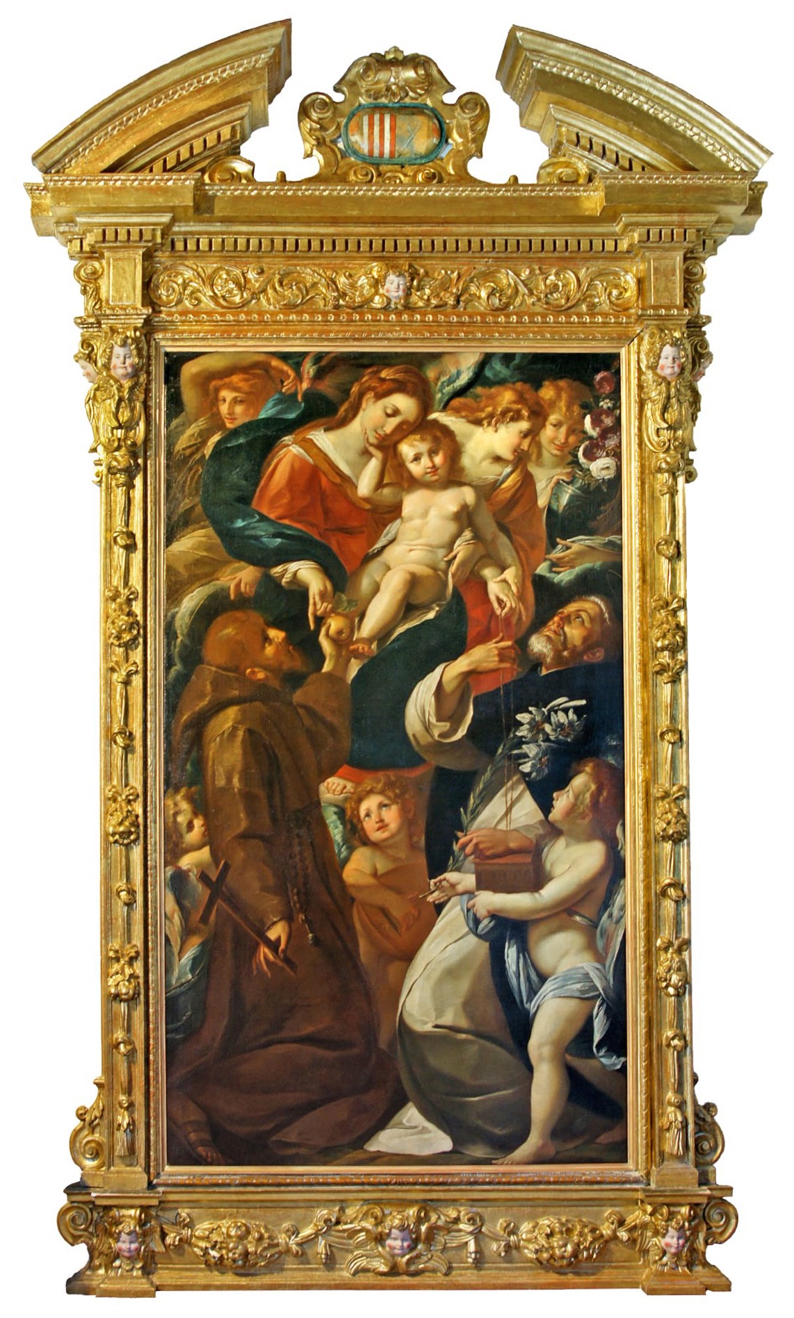 Madonna of the rosary by Giulio Cesare Procaccini