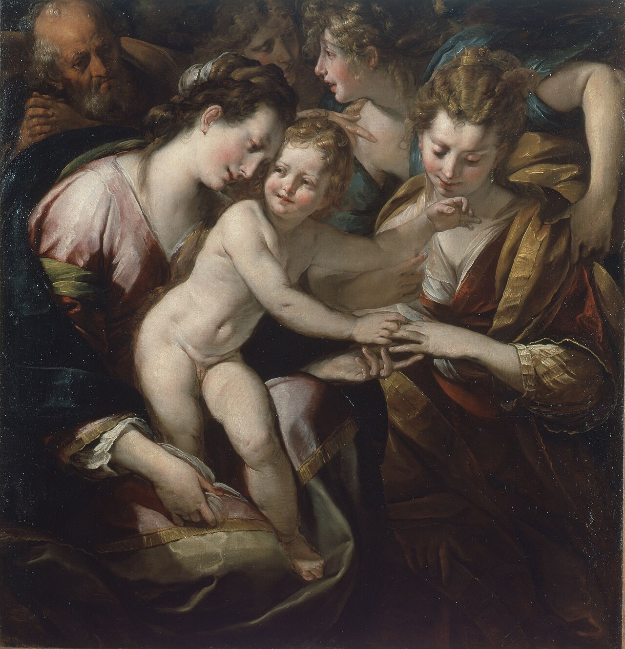 Mystic Marriage of Saint Catherine by Giulio Cesare Procaccini