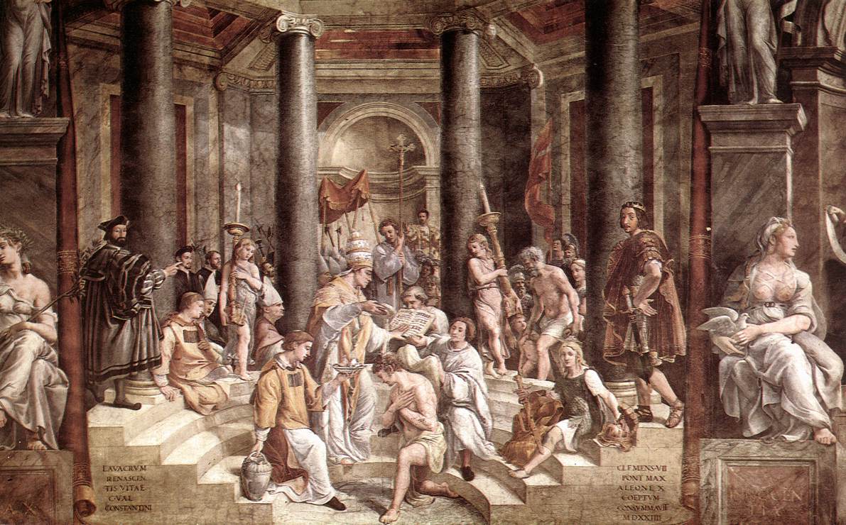 The Baptism of Constantine by Giulio Romano
