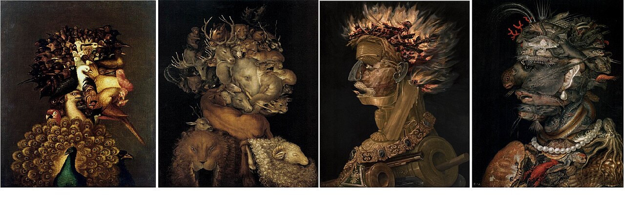 The Four Elements by Giuseppe Arcimboldo