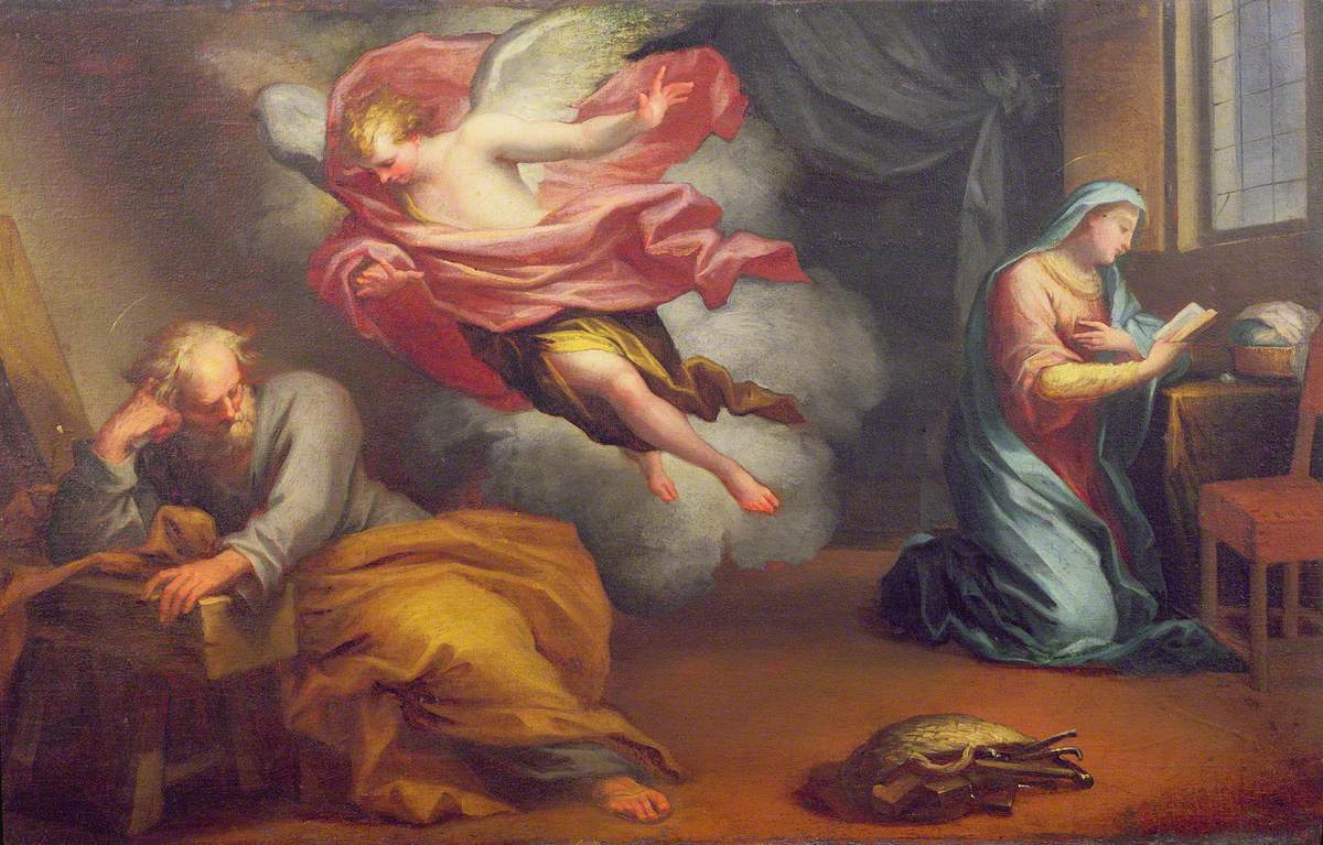 Angel Appearing to Joseph by Giuseppe Badaracco