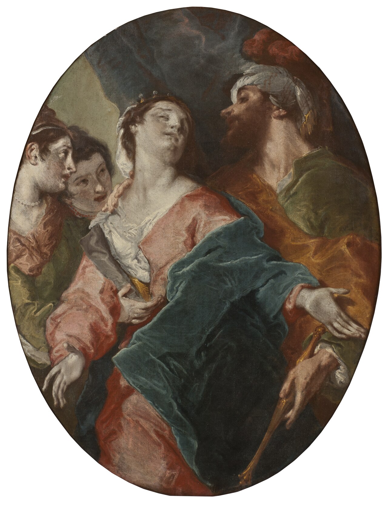 Esther and Ahasverus by Giuseppe Bazzani