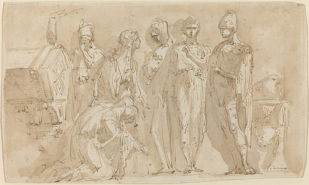 Coriolanus before the Women of Rome by Giuseppe Bernardino Bison