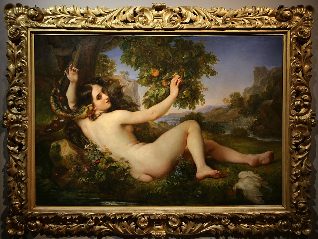 Eve and the serpent by Giuseppe Bezzuoli