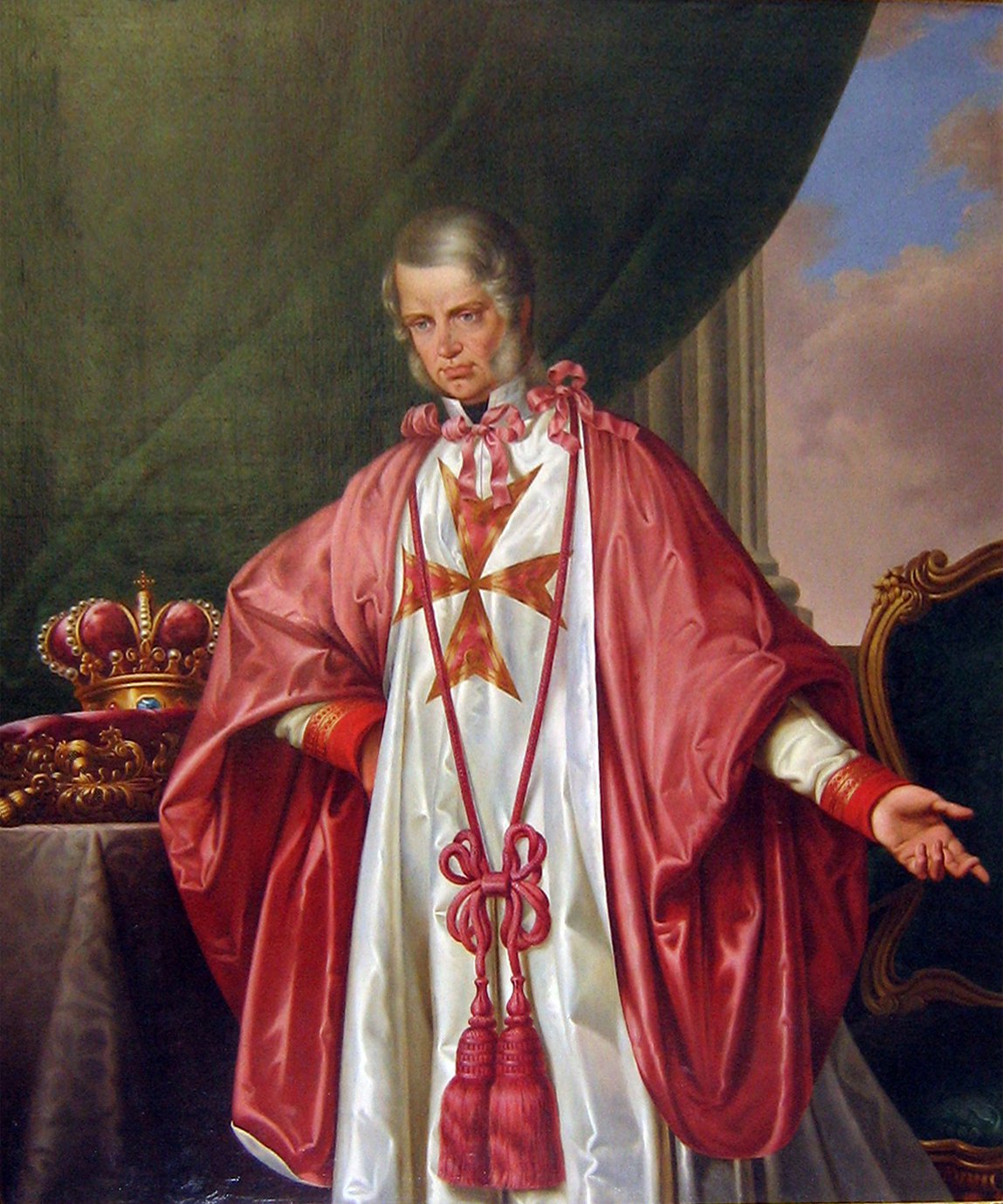 Portrait of Grand Duke Leopold II of Tuscany with the insignia of the Order of Saint Stephen by Giuseppe Bezzuoli