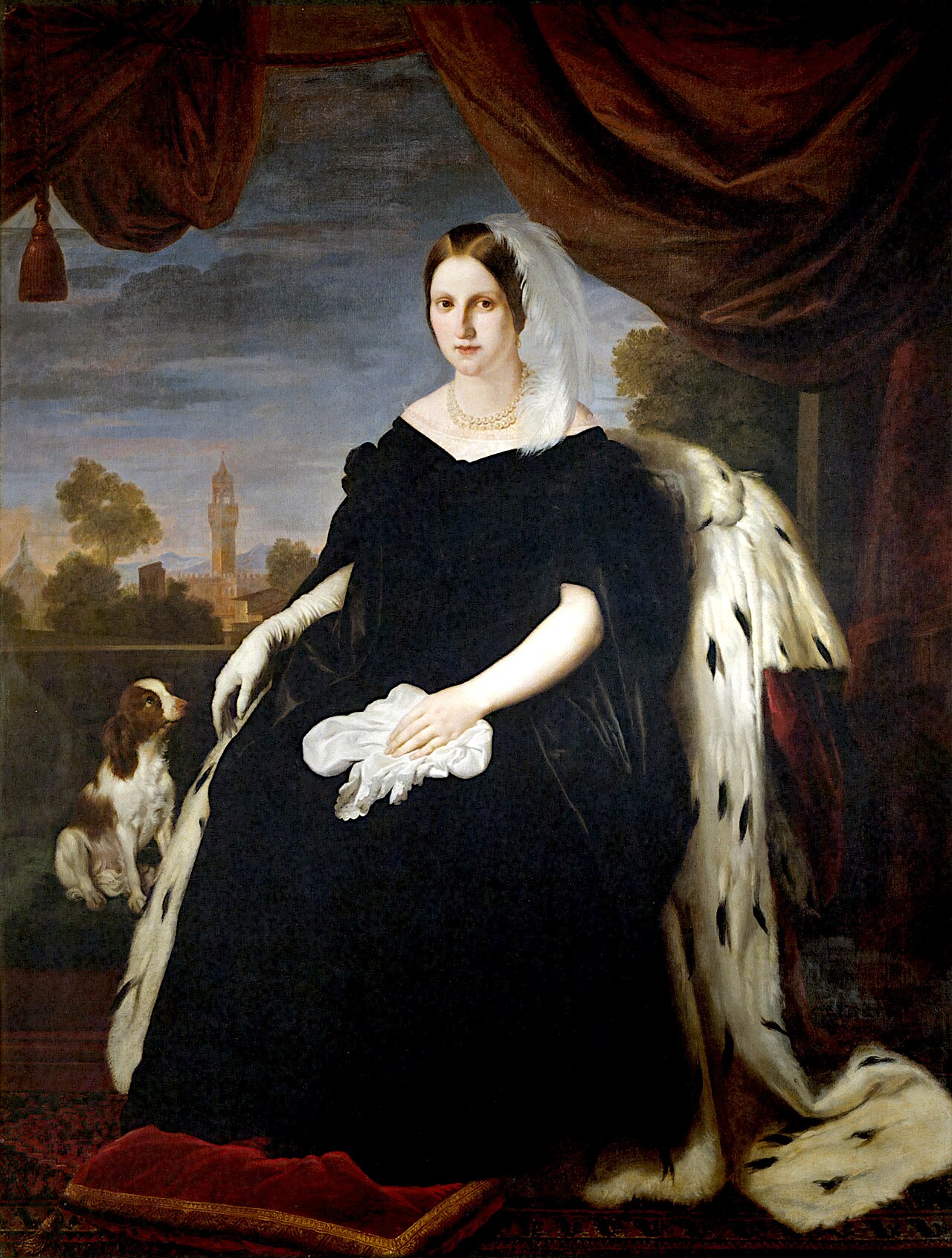 Portrait of Maria Antonietta of Tuscany by Giuseppe Bezzuoli